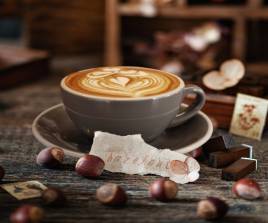 Hazelnut latte